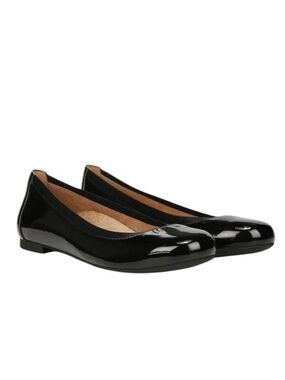 VIONIC Ballet Flats Anita Slip On Shoes Patent Leather Black Size EU 39 US 8.5